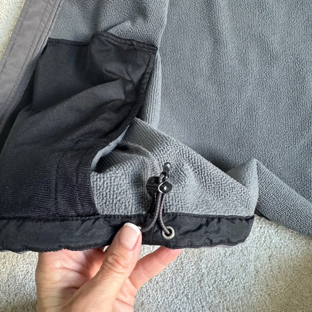 The North Face Vest Mens L Grey Apex Bionic Softshell Windproof Fleece Lined
